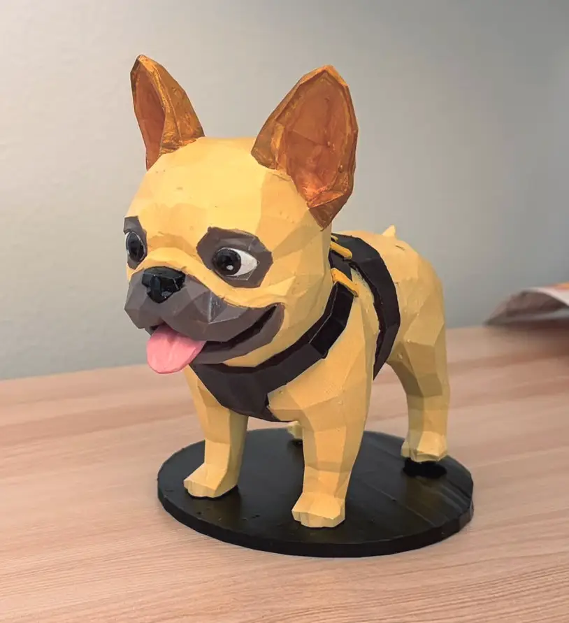 Miniatura terminada, pintada a mano